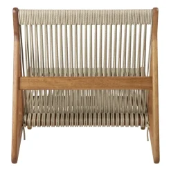 Sillón MR01 Initial outdoor lounge chair, Madera de iroko aceitada