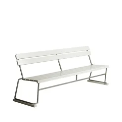Sofá 5, Roble lacado blanco-estructura galvanizada en caliente