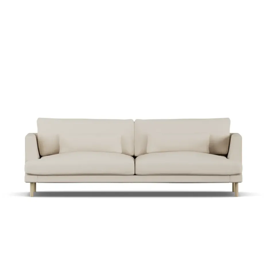 Sofá Bredhult, Jump Beige 1956-roble blanco aceitado, 3 plazas