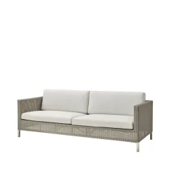 Sofá Connect 3 plazas, Taupe, dynset Cane-Line Natté white