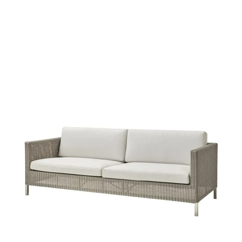 Sofá Connect 3 plazas, Taupe, dynset Cane-Line Natté white