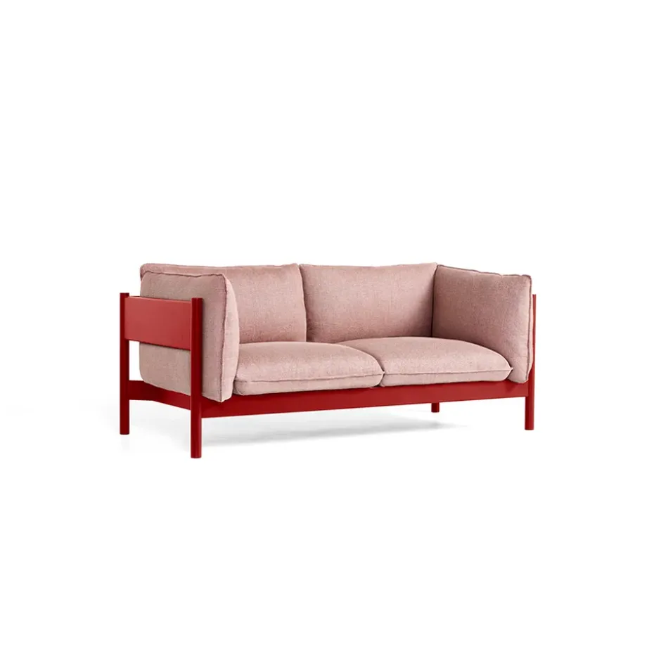 Sofá de 2 plazas Arbour ECO, Re-wool 648 multiborgoña haya