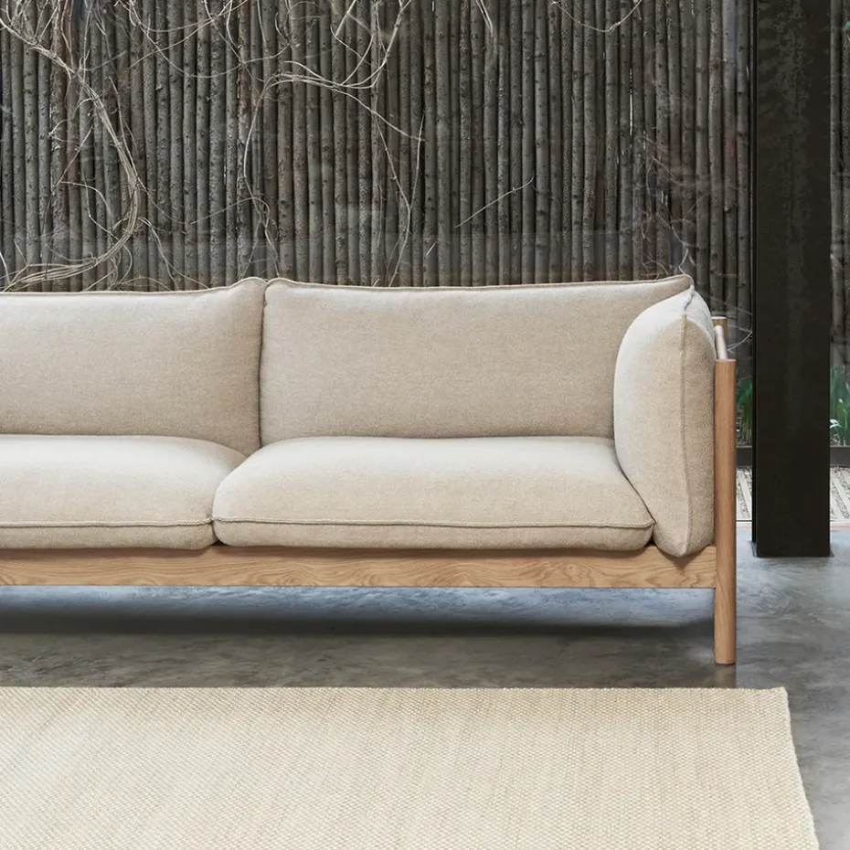 Sofá de 2 plazas Arbour ECO, Re-wool 648 multiborgoña haya