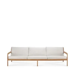 Sofá de 3 plazas Jack outdoor teak, Offwhite