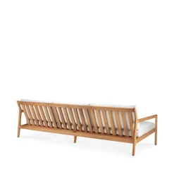 Sofá de 3 plazas Jack outdoor teak, Offwhite