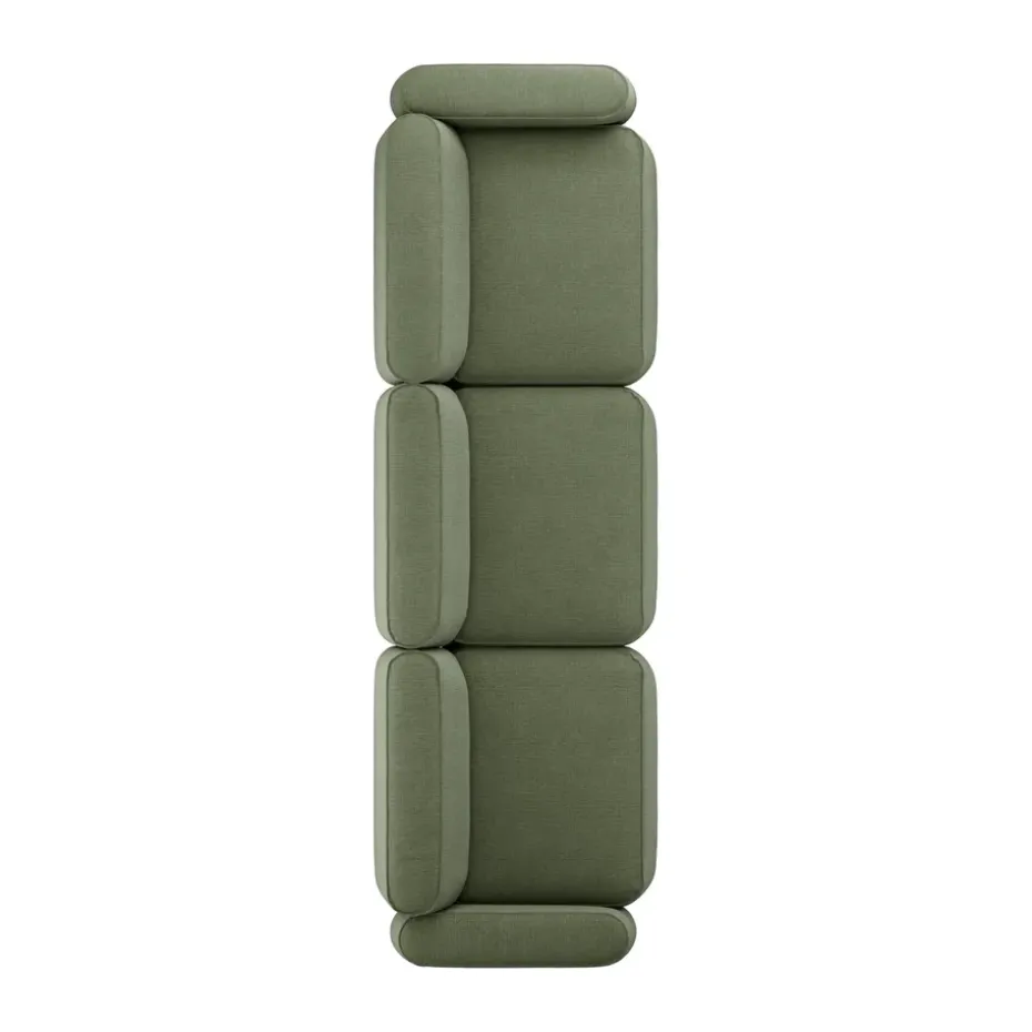 Sofá de 3 plazas Patch, Linara 100 Tarragon