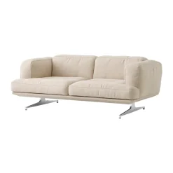 Sofá Inland AV22 2 plazas, Clay 0011-polished aluminium