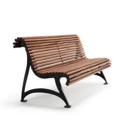 Sofá Jujol, Caoba, soporte negro