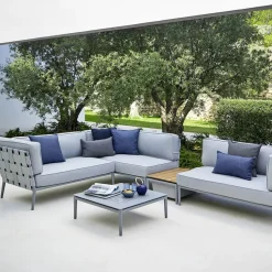 Sofá modular Conic, Light grey-diván incl. cojines