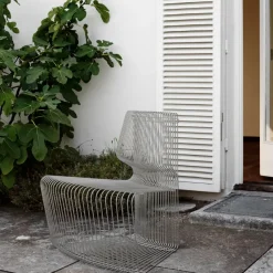Sofá modular Pantonova, Stainless steel, concave