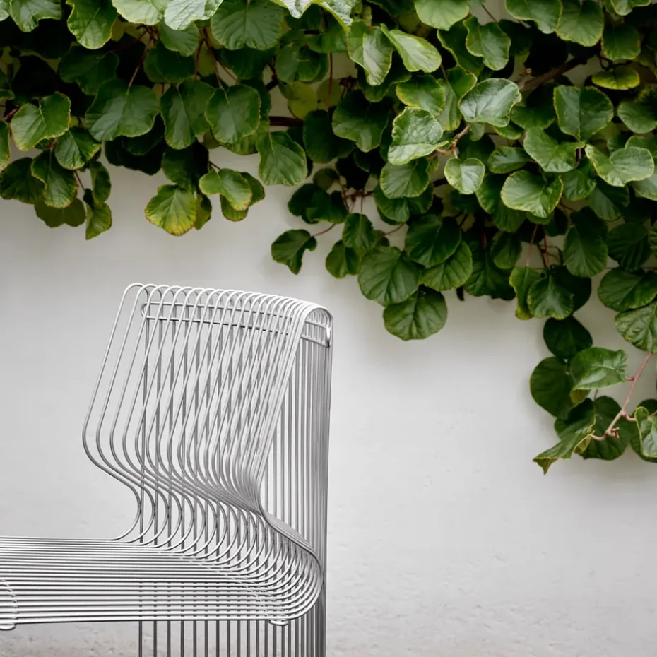 Sofá modular Pantonova, Stainless steel, convex