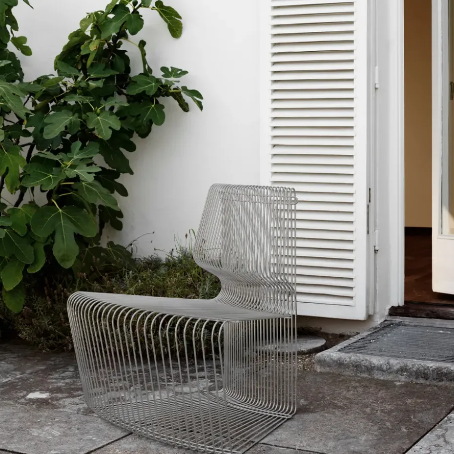 Sofá modular Pantonova, Stainless steel, convex