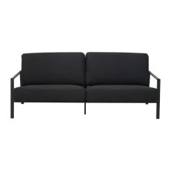 Sofá Naos, Negro-teddy black, 2,5 plazas