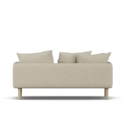 Sofá Sjövik, Bern Beige 0341-roble blanco aceitado, 2,5 plazas