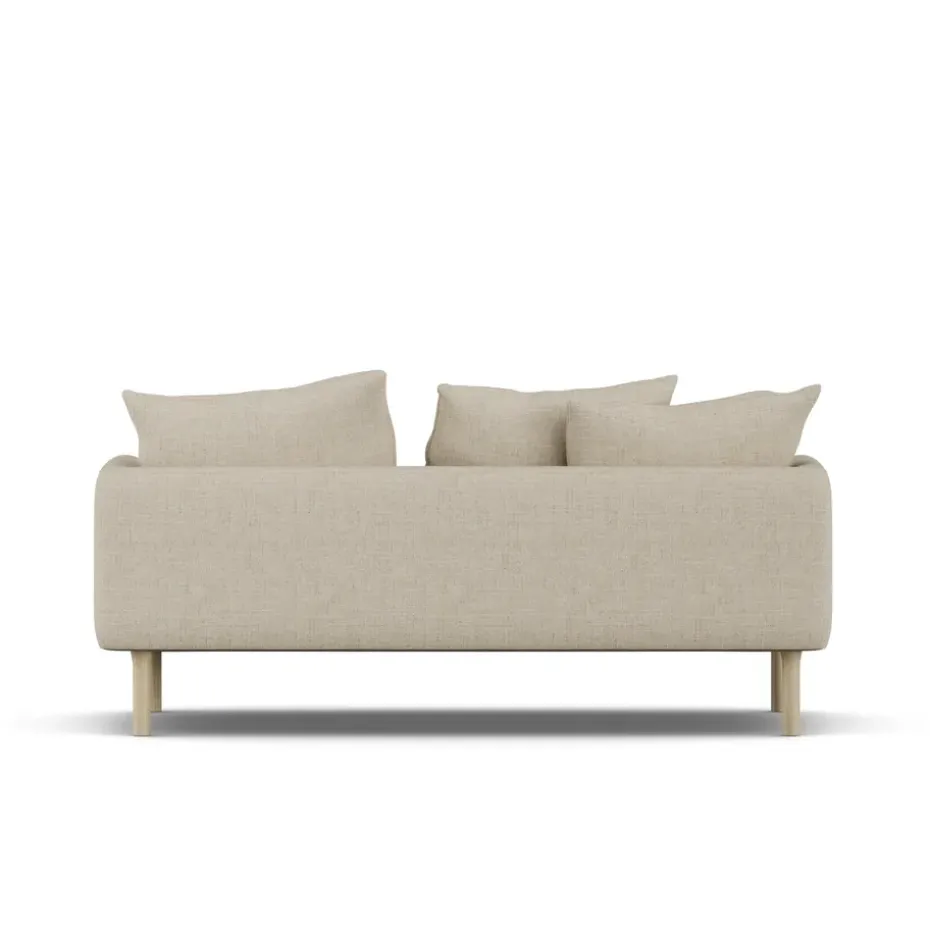 Sofá Sjövik, Bern Beige 0341-roble blanco aceitado, 2,5 plazas