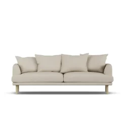 Sofá Sjövik, Jump Beige 1956-roble blanco aceitado, 3 plazas