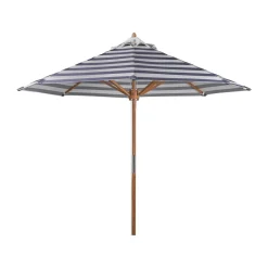 Sombrilla Hisshult Ø270 cm, Blue stripe-teak