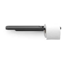 Soporte de papel higiénico con estante MindSet, Mineral Infinite Grey