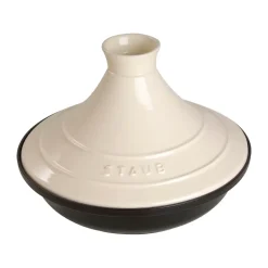 Staub Tagine de hierro fundido negro-beige, 20 cm
