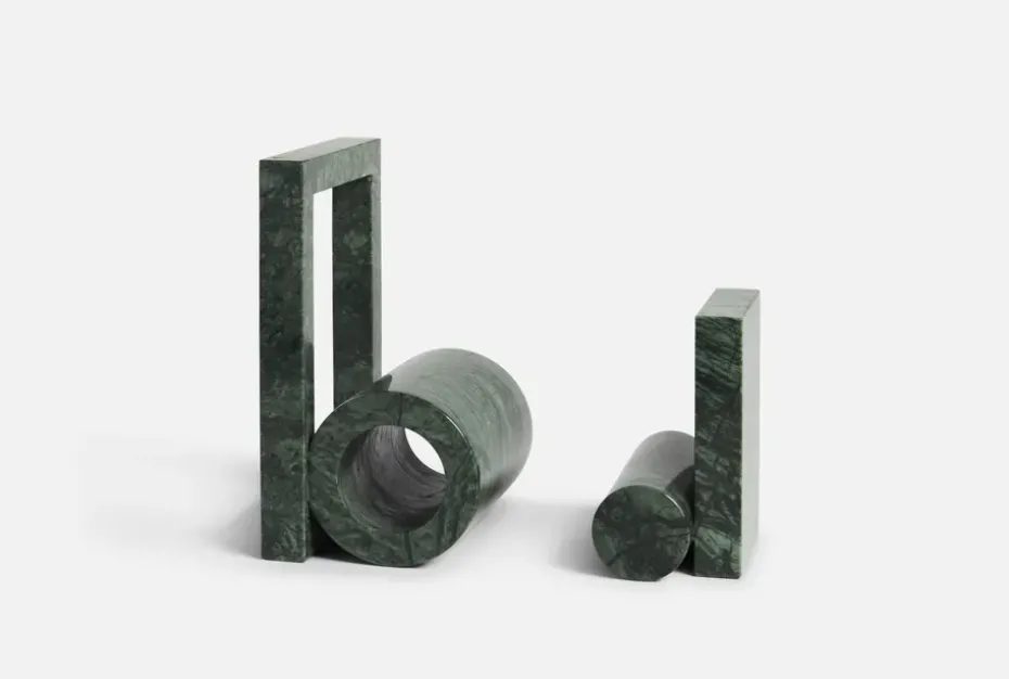 Sujetalibros Booknd mármol, Verde