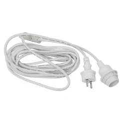 Suspensión de lámpara exterior IP44, blanco
