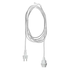 Suspensión de lámpara exterior IP44, blanco