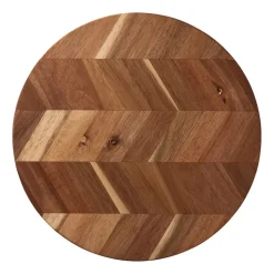 Tabla de cortar Herringbone Ø28 cm, acacia