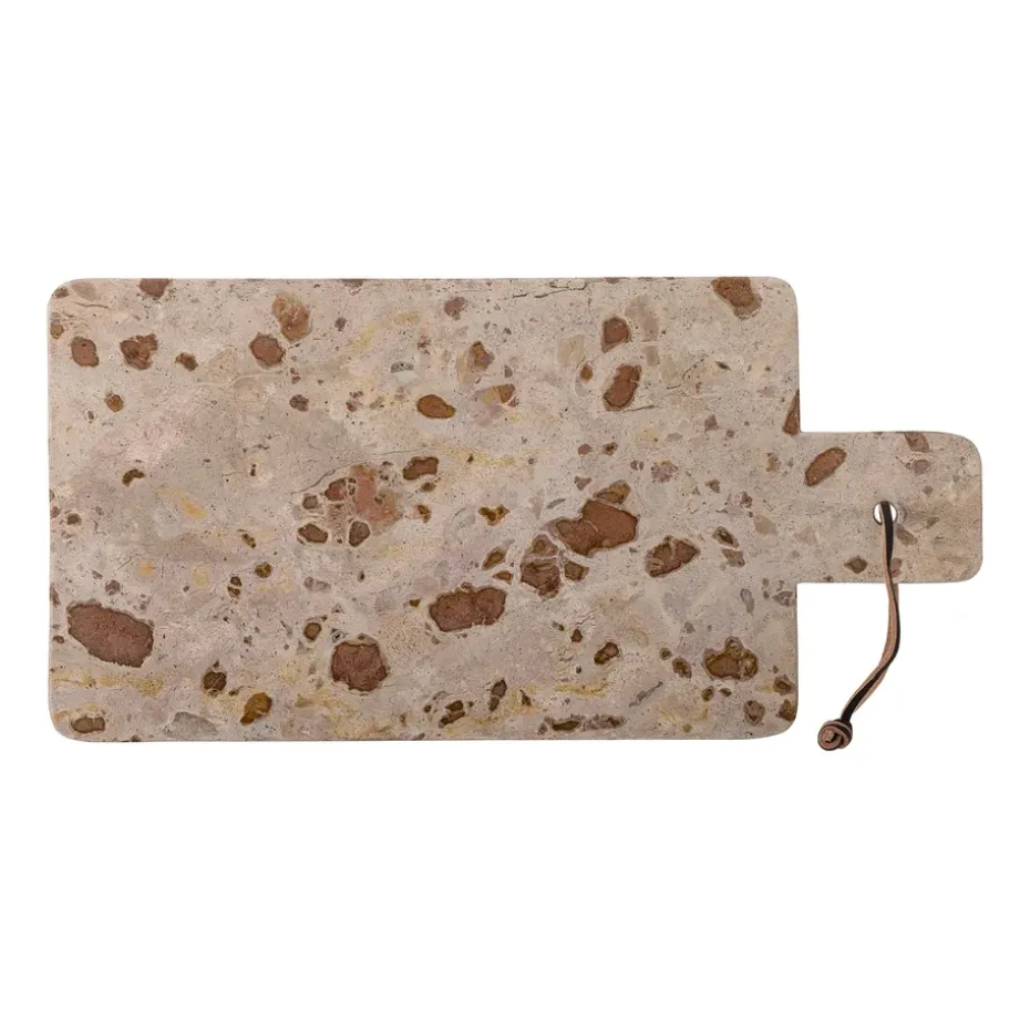 Tabla de cortar Nukaka 20x40 cm, mármol marrón