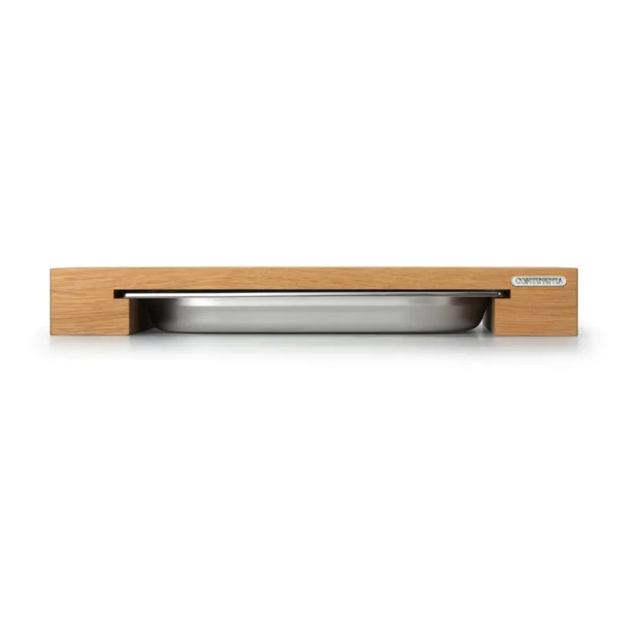 Tabla de cortar roble con 1 bandeja, 32x48 cm