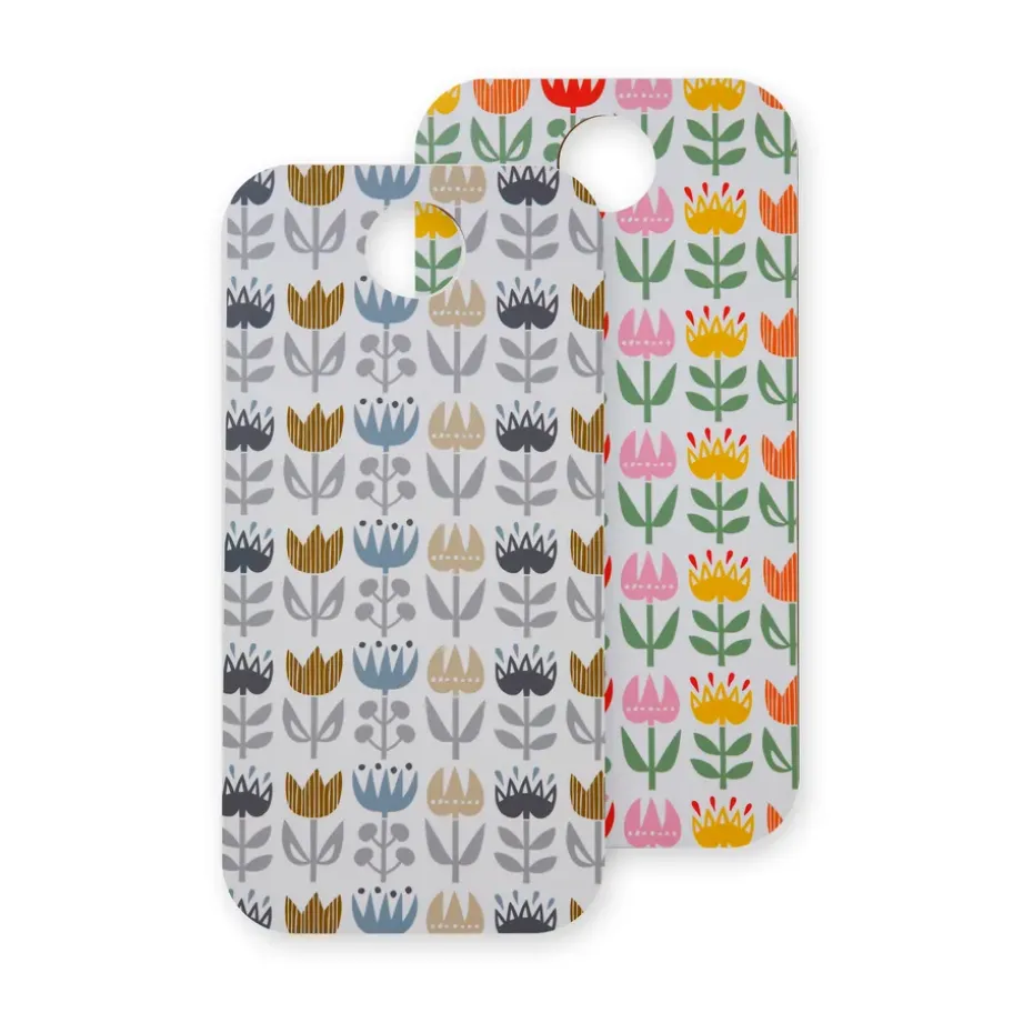Tabla de cortar Tulip 20x40 cm, Gris-multi