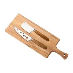 Tabla de servir Sany con cuchillos para queso, Natur