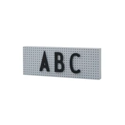 Tablón de letras Design Letters pequeño, gris