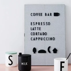 Tablón de letras Design Letters A3, gris claro