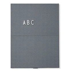 Tablón de letras Design Letters A4, gris oscuro