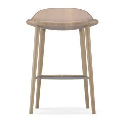 Taburete bar Miss Holly, Roble aceite blanco