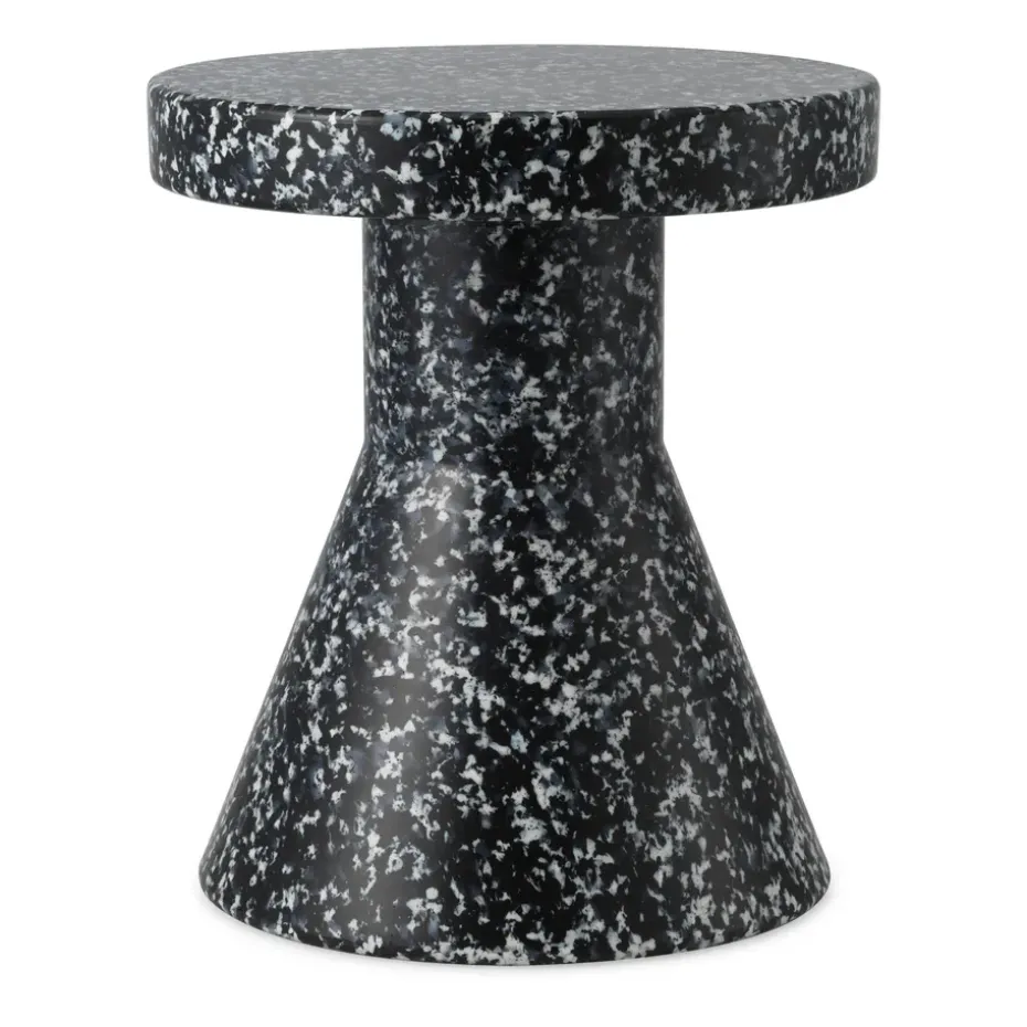 Taburete Bit Cone, negro-blanco