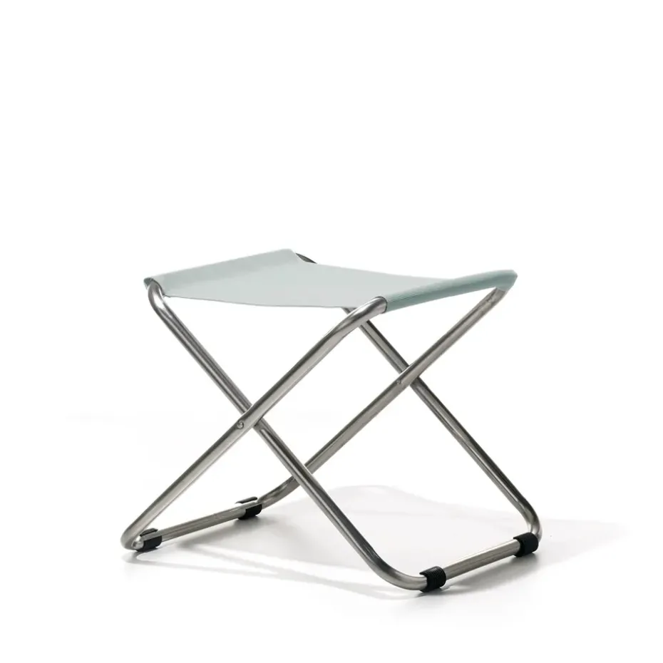 Taburete Chico, Sage green, estructura de aluminio