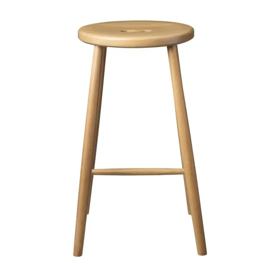 Taburete de bar J27C Counter, Oak nature lacquered