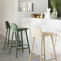 Taburete de bar Nerd 75 cm, Verde oscuro