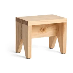 Taburete Manolito Short, Natural, 30 cm