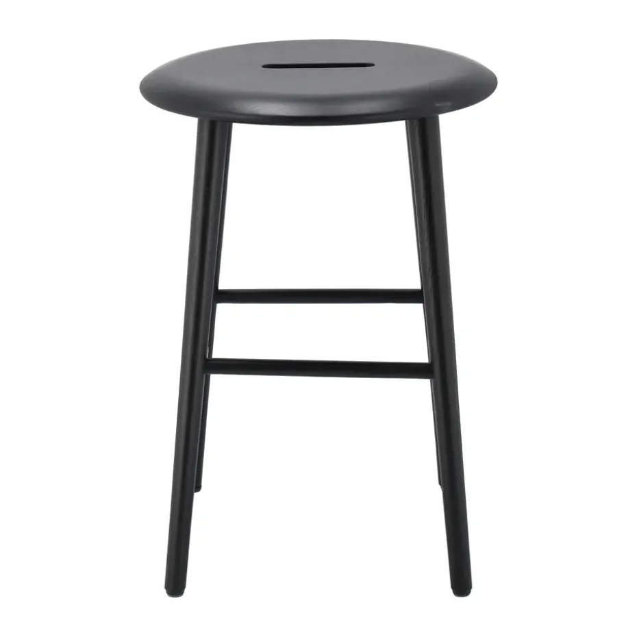 Taburete Norrabo 53 cm, Roble lacado en negro