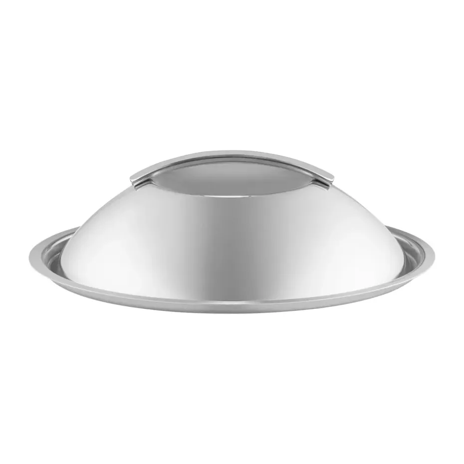 Tapa arqueada Eva Trio acero inoxidable reciclado, Ø24 cm