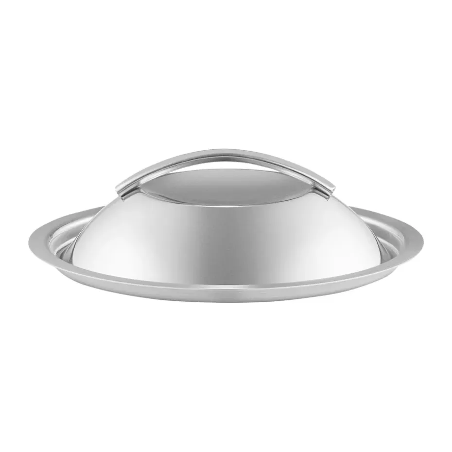 Tapa arqueada Eva Trio acero inoxidable reciclado, Ø16 cm
