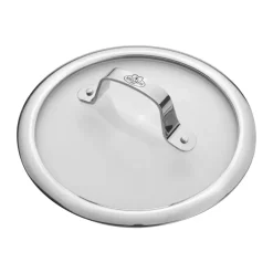 Tapa de vidrio Ballarini con mango de acero inoxidable, 16 cm