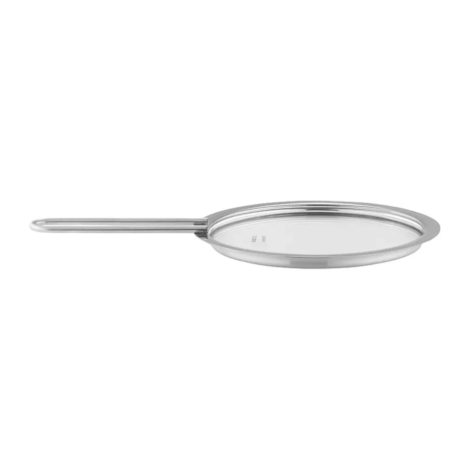 Tapa de vidrio Eva Trio acero inoxidable reciclado, Ø13 cm