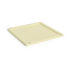 Tapa mediana Colour Crate Square/Cube plastic, Light yellow