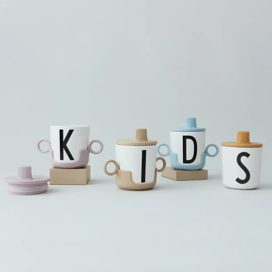 Tapa para taza melamina Design Letters, azul claro