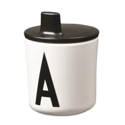 Tapa para taza melamina Design Letters, negro