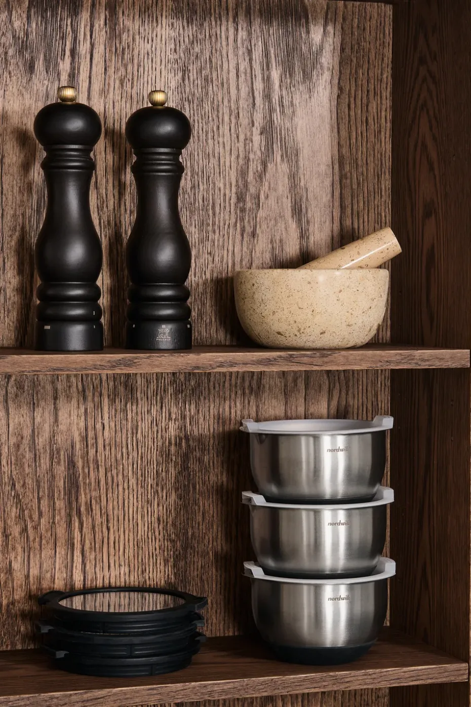 Tapas de vidrio para cuencos premium Nordwik, 3 piezas