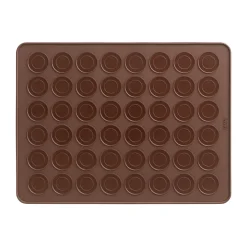 Tapete macaron de silicona Lékué 40 cm, Marrón